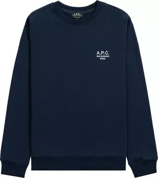 Толстовка A.P.C. Rider Sweatshirt 'Marine', синий