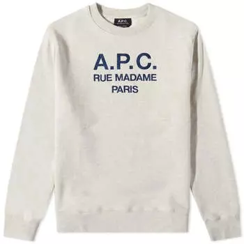 Толстовка A.P.C. Rufus Embroidered Logo Crew Sweat