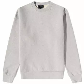 Толстовка A.P.C Steve Central Logo Crew Sweat