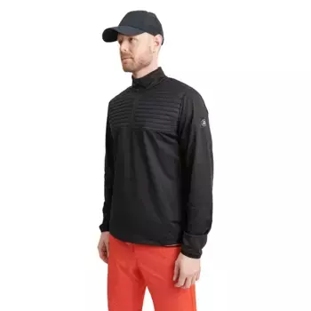 Толстовка Abacus Golf Gleneagles Thermo Midlayer half zip, черный
