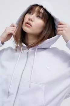 Толстовка Abercrombie & Fitch, фиолетовый