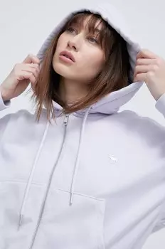 Толстовка Abercrombie & Fitch, фиолетовый