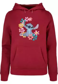 Толстовка ABSOLUTE CULT "ABSOLUTE CULT Ladies Ladies Lilo and Stitch - Circle Basic Hoody", цвет Burgundy