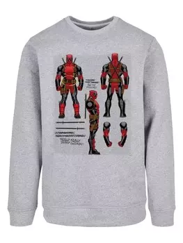 Толстовка Absolute Cult Rundhalsausschnitt, серый