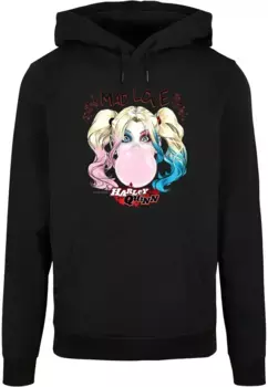 Толстовка ABSOLUTE CULT с капюшоном "ABSOLUTE CULT Мужская Бэтмен - Harley Quinn Mad Love Basic Hoody", черный