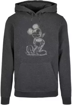 Толстовка ABSOLUTE CULT с капюшоном "ABSOLUTE CULT Men's Mickey Mouse - Sketch Kick Hoody", цвет Charcoal