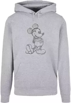 Толстовка ABSOLUTE CULT с капюшоном "ABSOLUTE CULT Men's Mickey Mouse - Sketch Kick Hoody", серый