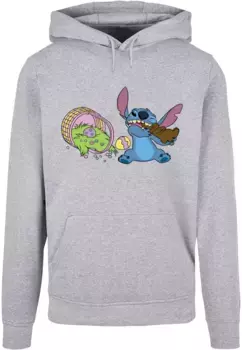 Толстовка ABSOLUTE CULT с капюшоном "ABSOLUTE CULT Мужская Lilo And Stitch - Пасхальная базовая толстовка", серый