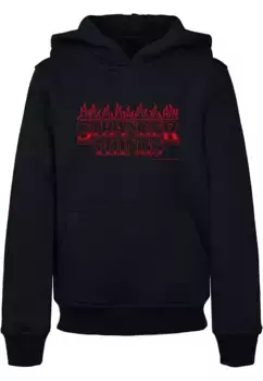Толстовка ABSOLUTE CULT с капюшоном "ABSOLUTE CULT Men's Kids Stranger Things - Flames Basic Hoody", черный