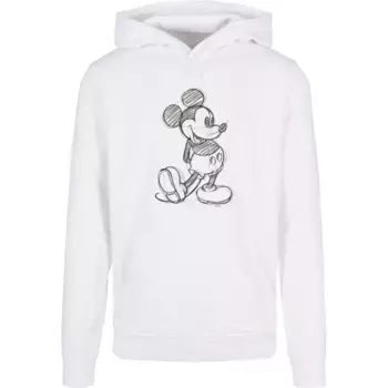 Толстовка ABSOLUTE CULT с капюшоном "ABSOLUTE CULT Men's Mickey Mouse - Sketch Kick Hoody", белый