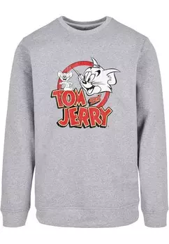 Толстовка Absolute Cult TOM AND JERRY, пятнистый серый