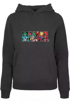 Толстовка ABSOLUTE CULT "Женская женская толстовка с логотипом Marvel "ABSOLUTE CULT", цвет Charcoal