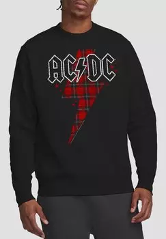 Толстовка AC DC PLAID BOLT Cotton Soul, черный