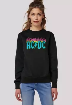 Толстовка ACDC NEON FLAMES F4NT4STIC, черный
