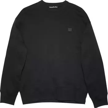 Толстовка Acne Studios Crew Neck Sweatshirt 'Black', черный