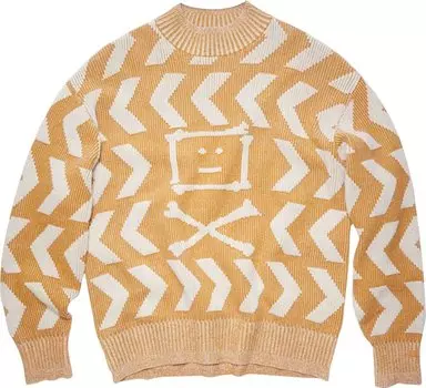 Толстовка Acne Studios Crewneck Jumper 'Saffron Yellow/Oatmeal Beige', желтый