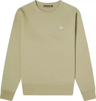Толстовка Acne Studios Crewneck Sweatshirt 'Eucalyptus Green', зеленый