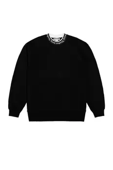 Толстовка Acne Studios Logo Rib, черный