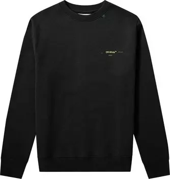 Толстовка Acrylic Arrows Slim Crewneck 'Black / Yellow', черный