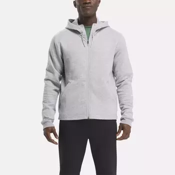Толстовка Active Collective DreamBlend с молнией во всю длину Reebok, серый