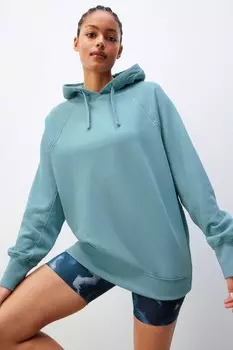 Толстовка Active Longline с капюшоном Next, бирюзовый
