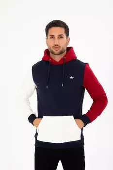 Толстовка Adela в стиле колор-блок Red, White And Blue, белый