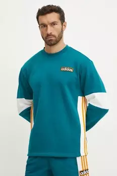 Толстовка Adibreak Crew adidas Originals, бирюзовый