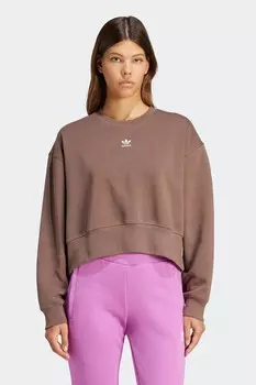 Толстовка Adicolor Essentials с круглым вырезом Adidas Originals, коричневый