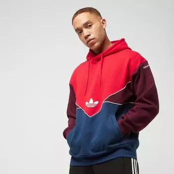 Толстовка adicolor Next adidas Originals, цвет better scarlet/dark blue/maroon