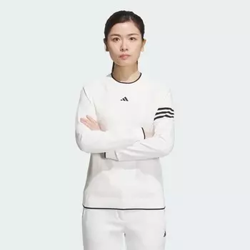 Толстовка Adidas 3-Stripes Crew Sweater, белый