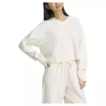 Толстовка adidas All SZN Ribbed V Neck, белый