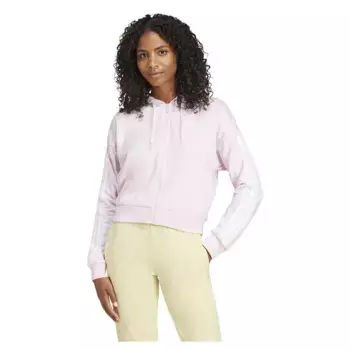Толстовка adidas Essentials 3 Stripes French Terry full zip, розовый