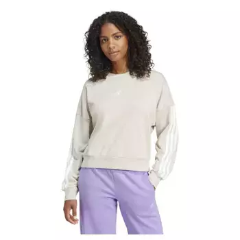 Толстовка adidas Essentials 3 Stripes French Terry, бежевый