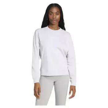 Толстовка adidas Essentials Linear French Terry, белый/серый