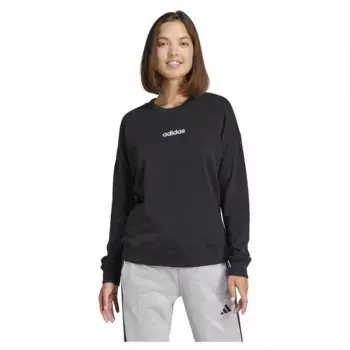 Толстовка adidas Essentials Linear French Terry, черный