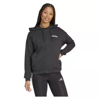 Толстовка adidas Essentials Linear French Terry full zip, черный