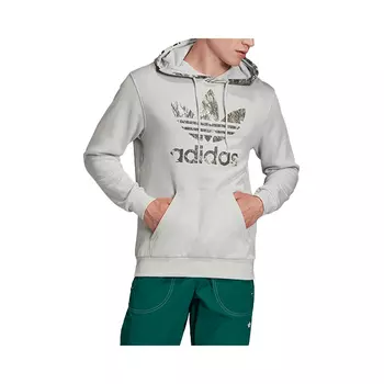 Толстовка Adidas originals Camouflage Logo Printing Pullover Light Grey, Серый