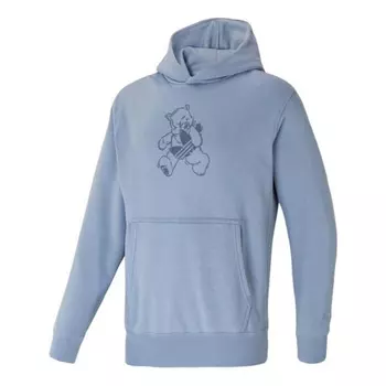 Толстовка Adidas originals Cartoon Bear Pattern Couple Style Sky Blue, Синий
