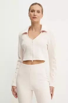 Толстовка adidas Originals Femme Galore, кардиган в рубчик, розовый