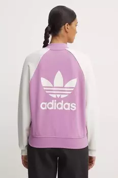 Толстовка adidas Originals, фиолетовый