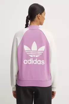 Толстовка adidas Originals, фиолетовый