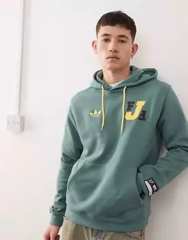 Толстовка Adidas Originals Jamaica VRCT зеленого цвета