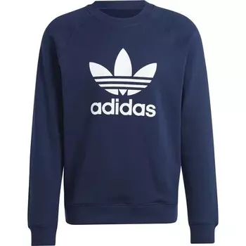 Толстовка adidas Originals Trefoil Crew, цвет Indigo Blau