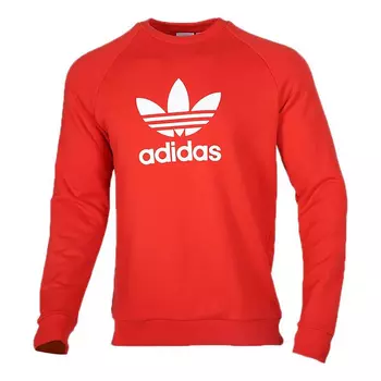 Толстовка Adidas originals Trefoil Crew Pullover Sports Red, Красный