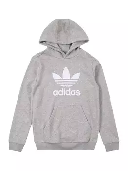Толстовка ADIDAS ORIGINALS Trefoil, пятнистый серый