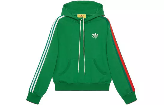 Толстовка Adidas Originals X ADIDAS унисекс зеленая Gucci, зеленый