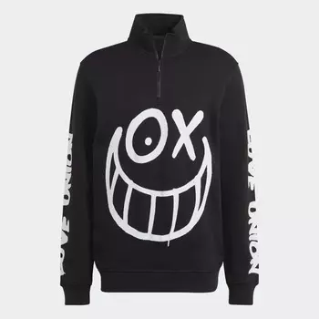Толстовка adidas Originals x Andr Saraiva Half-Zip, черный/белый