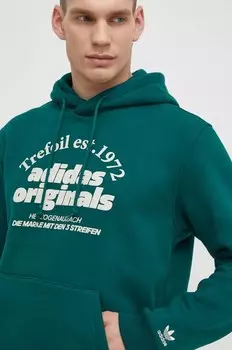 Толстовка adidas Originals, зеленый