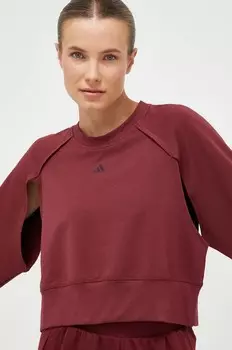 Толстовка adidas Performance, гранатовый