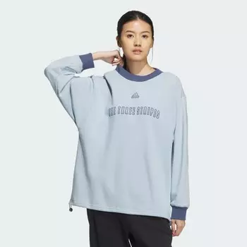 Толстовка Adidas Wording oversized fit sweatshirt, цвет Wonder Blue